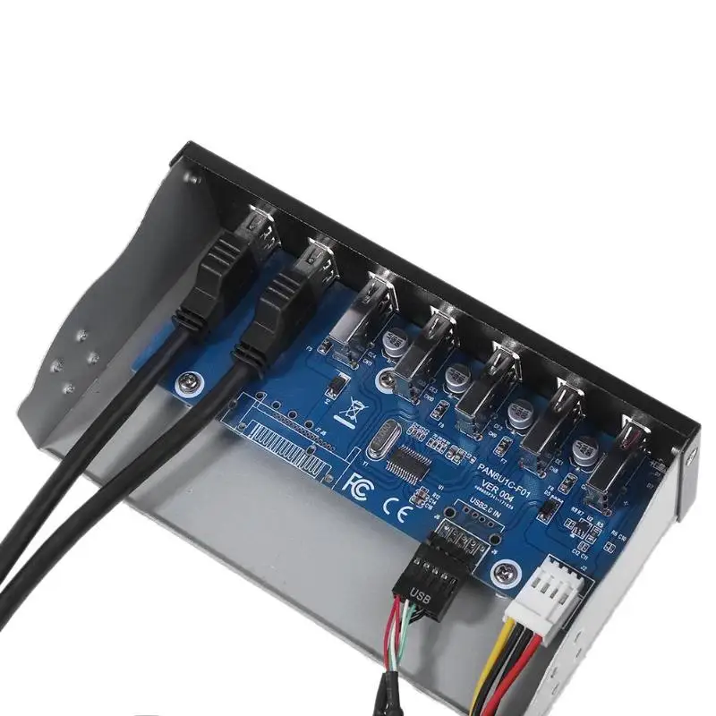 7 портов USB 3 0 концентратор 5Gbs 5 25 &quotCD ROM диск отсек CD Передняя панель для