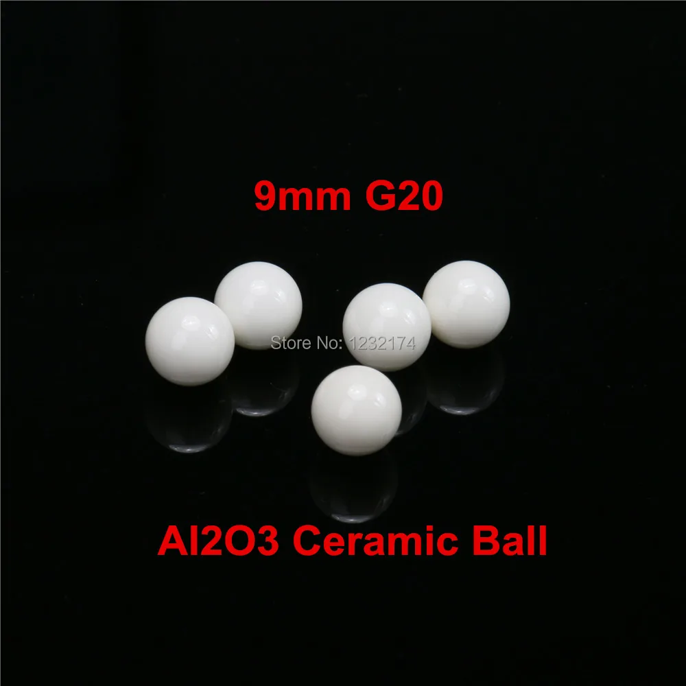 

9mm Alumina Oxide Ceramic Ball Al2O3 G20 10PCS Used for Bearing Pump,Valve,Flow-Meter 9mm Ceramic Ball