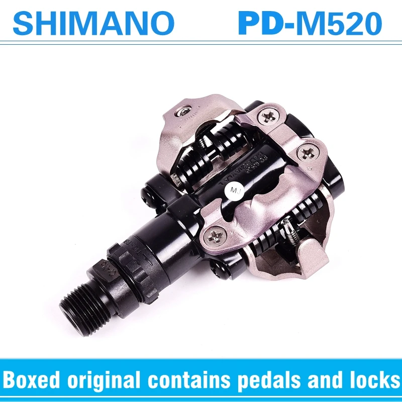 Shimano PD-M520 PD-M540 de auto-bloqueo automáticos SPD bicicleta Pedal M520 MTB bicicleta de montaña Padals Original PD22 tacos - 3