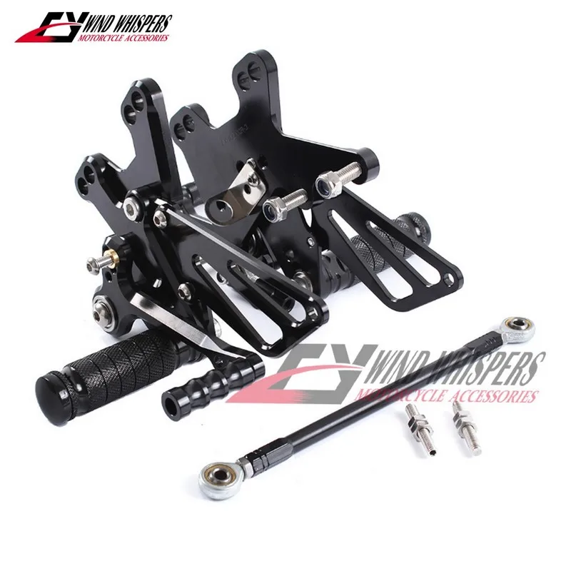 

Motorcycle CNC Adjustable Rearset Footpeg Foot Pegs Rear Sets For Kawasaki Ninja ZX10R ZX 10R ZX-10R 2011-2016
