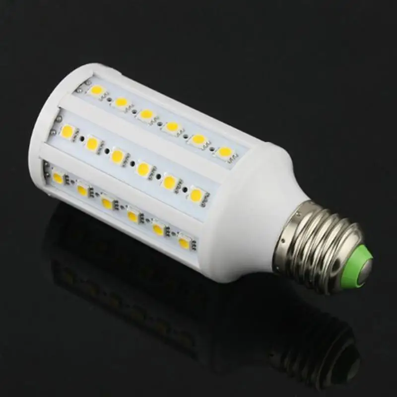 E27 12 W AC 85 V-265 V 60 SMD 5050 ультра яркий теплый белый светодиодный свет лампы