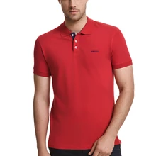 Javier Larrainzar, Повседневная рубашка поло для мужчин, короткий рукав, Пике, красный цвет, футболка, Мужская одежда, бренд, хлопок, JL0000290