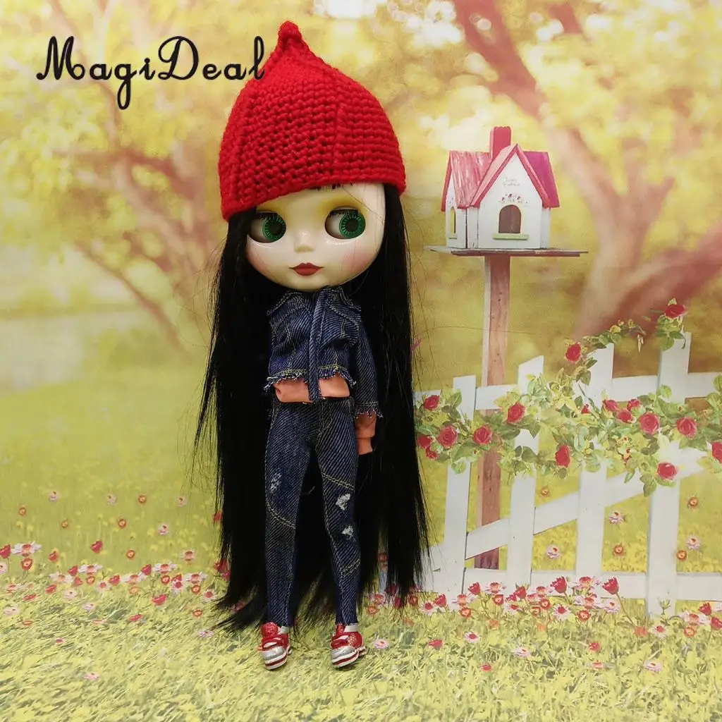 

Fashion Doll Sports Shoes for 1/6 Blythe Dolls Dress up Clothing Accessory Kids Toy Gift Red