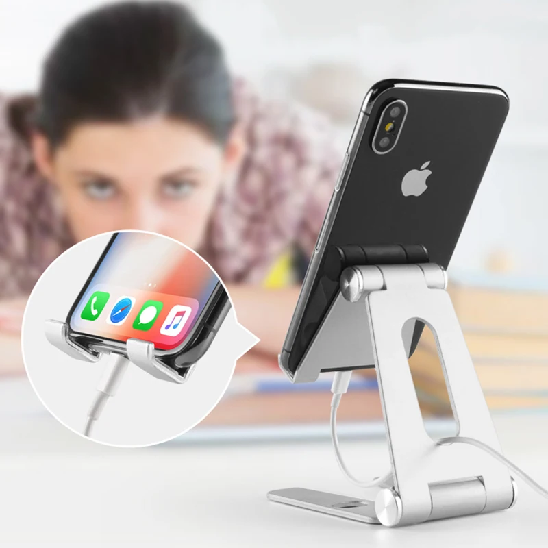 Metal Universal Mobile Phone Desk Holder Stand for iPhone 8 X 7 6 Samsung Galaxy S9 S8 xiaomi redmi note 7 Cellphone Accessories