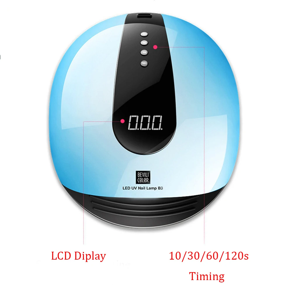 

High power 80/48/40/36W UV lamp LED nail lamp Nail Dryer For All Gels Polish With Infrared Sensing Timer Smart touch button