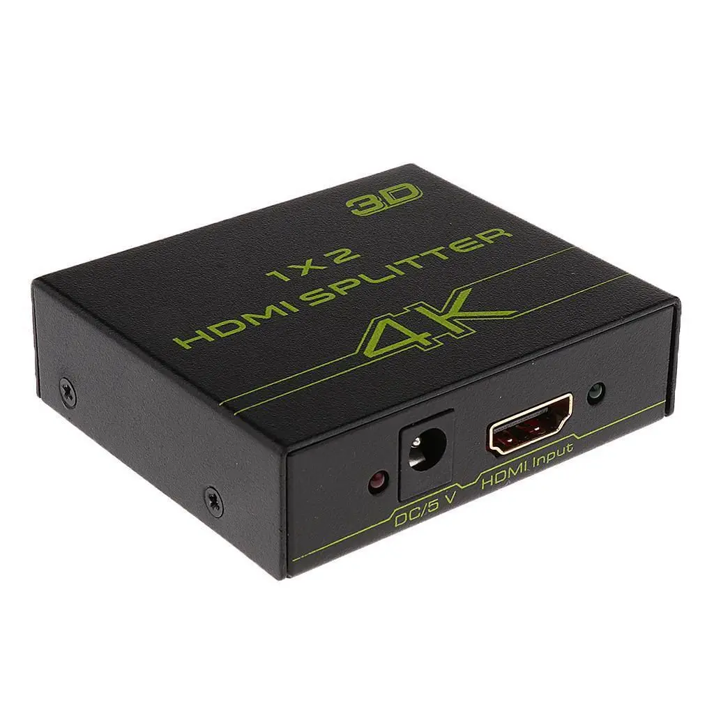 1x2 4 К HDMI 1,4 Splitter 1 в 2 из HDCP 3D 2 Порты и разъёмы HDMI концентратор сетевой Мощность адаптер
