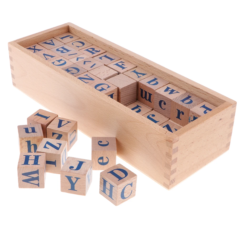 

Montessori Teaching Material Toy-26 Alphabet Numbers Box Set & 11 Colors Pencil Holder Set Kids Preschool Educational Toy