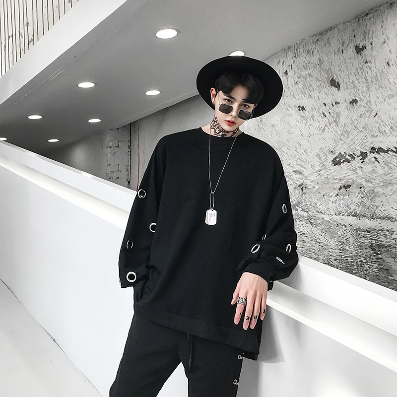 

Spring Men's Casual New Sweatshirt M-XXL Youth Bat Sleeve Cloak Style Wild Loose Temperament Fashion Popular Personality