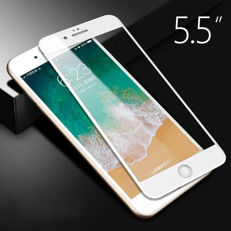 5D закругленная кромка закаленное стекло для iPhone SE 2020 6 6S 7 8 Plus X XS 11 MAX XR полная