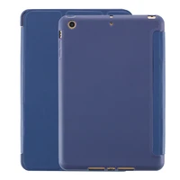 folio case אוטומטי YWEWBJH עבור iPad Air 2 Case סיליקון רך חזרה Folio Stand עם כיבוי אוטומטי השכמה PU עור Smart Cover עבור iPad Air 2 (5)