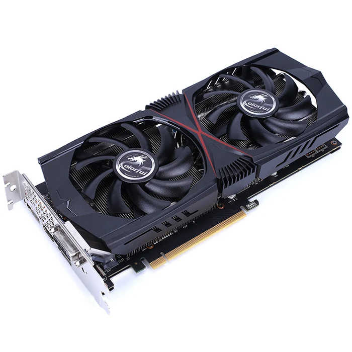 Красочная видеокарта GeForce RTX 2060 6G HA1V Nvidia 1365MHz GDDR6 CUDA Cores 1920 DP/HDMI/DVI|Графические карты|