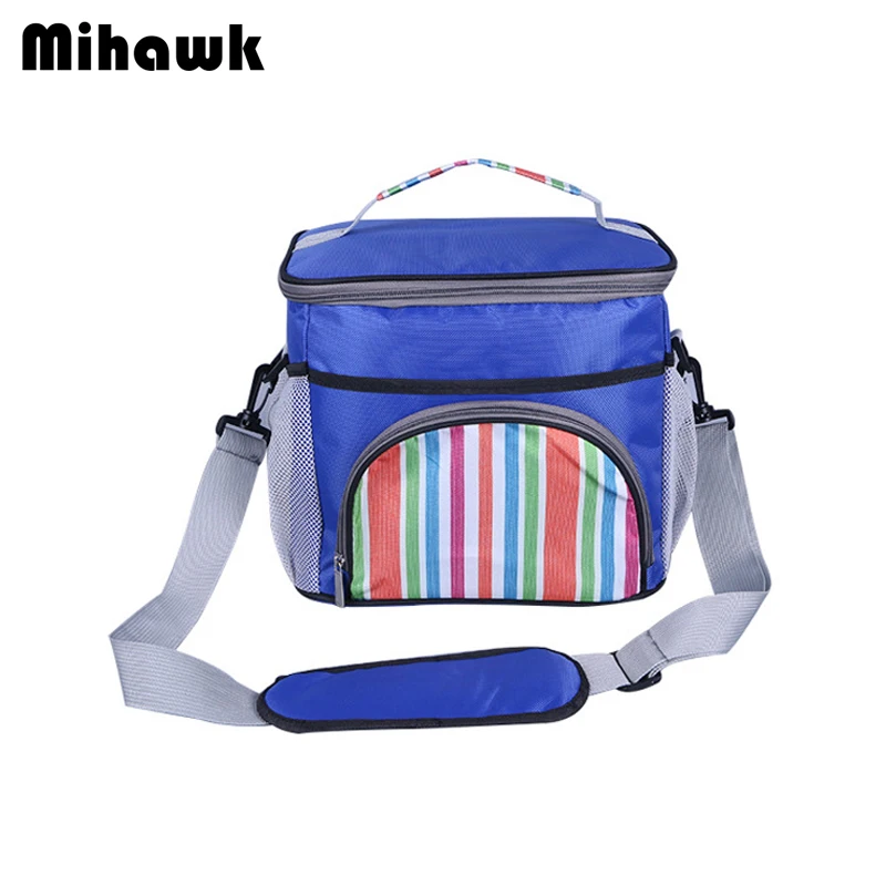 

Mihawk Oxford Portable Thermal Lunch Bag Men Insulated Food Tote Women Cooler Fruit Cake Drink Food Container Zip Pouch Supplies