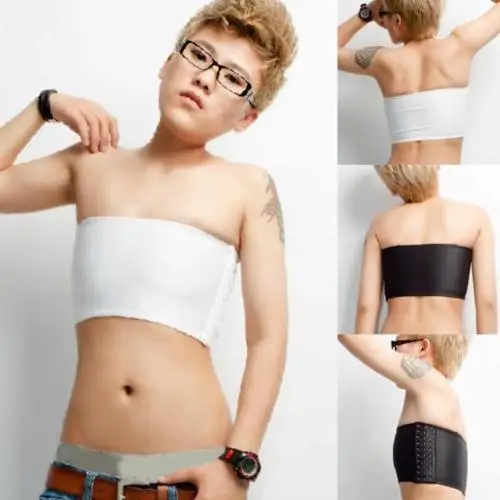 2020 Повседневное без бретелек Грудь бандаж Транс Лесбиянки Tomboy Косплэй|Топы