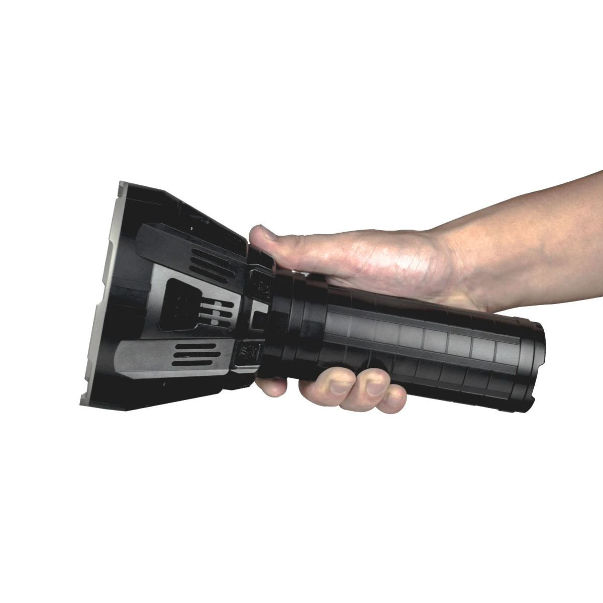 

MS12 MS12W LED Flashlight 12 x XHP70 53000 Lumens 8 Modes Power Indicator Brightness LED Flashlight Outdoor Search Light