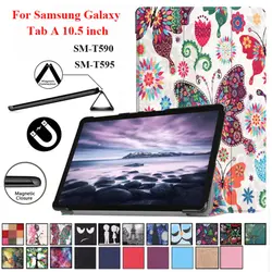 Модная чехол для samsung Galaxy Tab 10,5 ''SM-T590 SM-T595 T590 T595 Tablet Обложка для выпуска 2018 Tab A2 10,5 PC авто