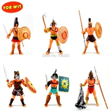 Cool Action Toy Figures, 6 pcs Gladiator of Rome with Weapon, Roma Ancient Middle Century Military Solider Model Set, Boys Gift Cool Action Toy Figures, 6 pcs Gladiator of Rome with Weapon, Roma Ancient Middle Century Military Solider Model Set, Boys Gift