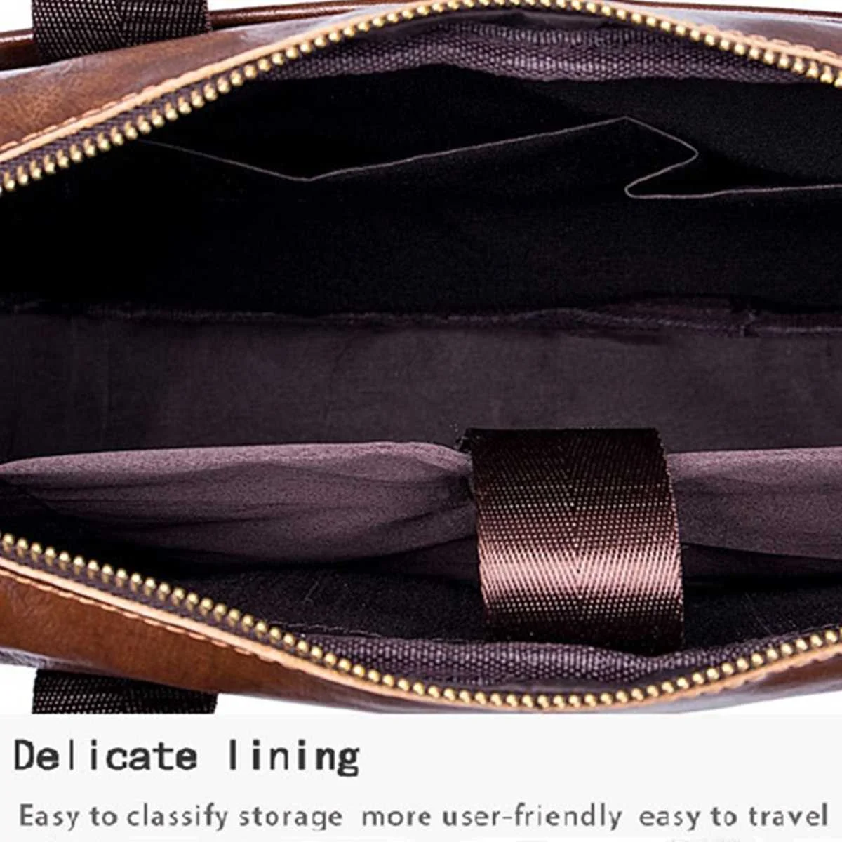 Men Briefcases Lawyer Genuine Leather Handbag Vintage Laptop Briefcase Male Computer Shoulder Bags Casual Men's Bag Documents