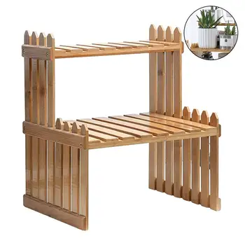 

Plant Shelves Flower Garden Rack Stand Flower Display Stand Bamboo Display Stand Bamboo Shelf Stand Holder Storage New