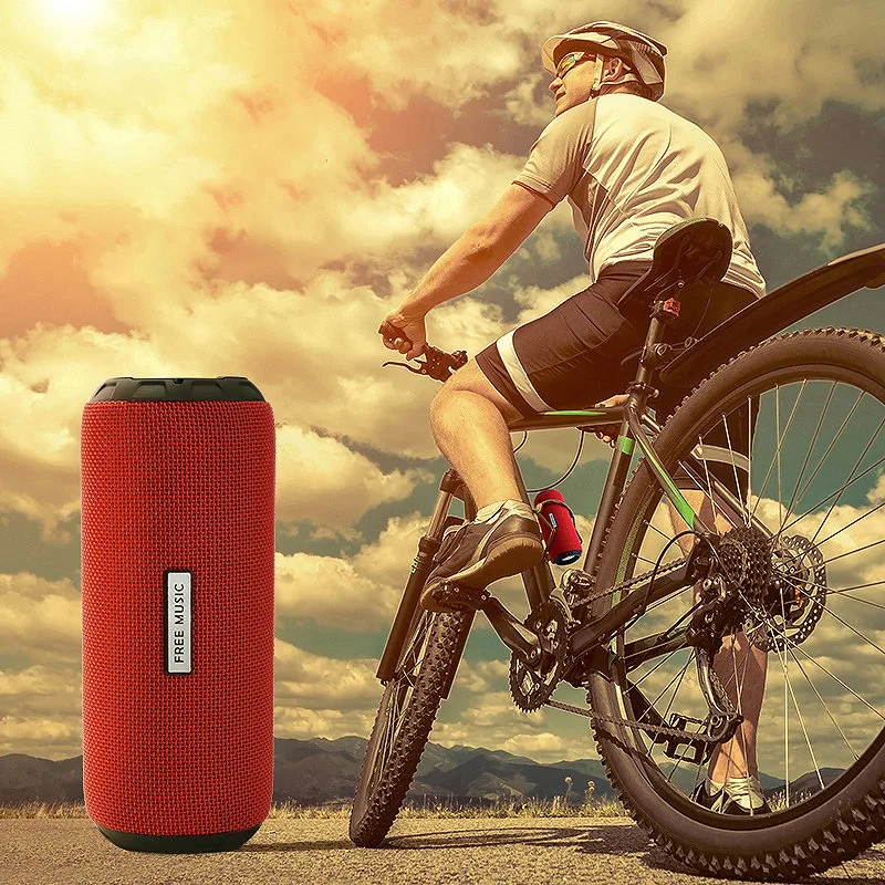 

Sanag M2 Waterproof Outdoor Speaker Black Flashlight Riding Sound Box Portable Wireless Bluetooth Card Receiver Red