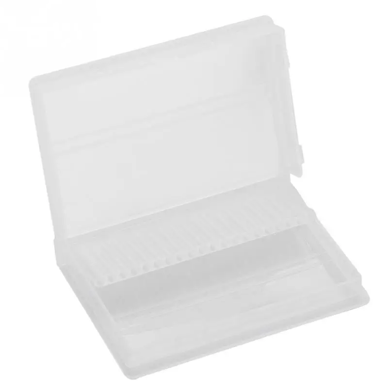 20 слотов коробка для хранения для ногтей сверла держатель файлов Контейнер Чехол Дисплей Органайзер акриловый Маникюрный Инструмент сверла для ногтей коробка