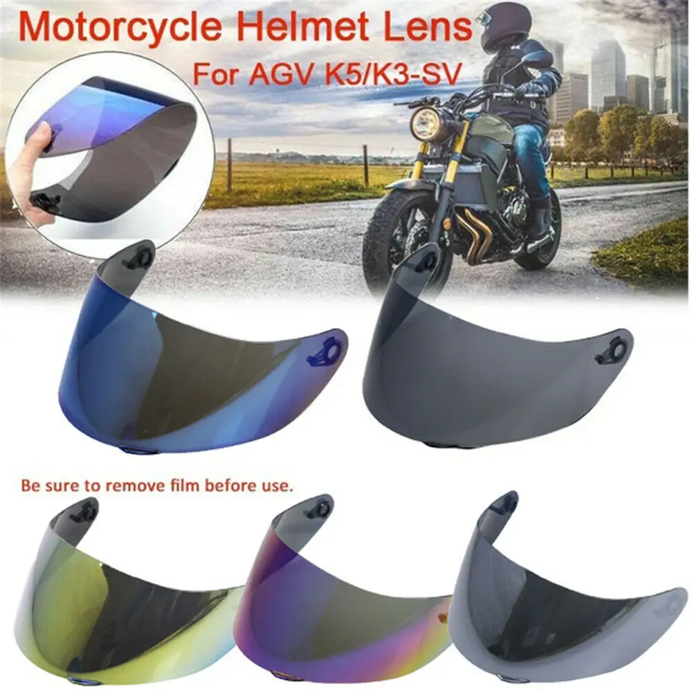 Съемный мотоциклетный шлем на все лицо защита от УФ лучей для AGV K3SV K5|Шлемы| |