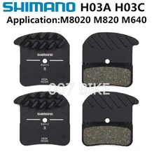 SHIMANO almofadas H01A para freio, almofadas de freio com tecnologia para gelo, montanha e resfriamento DEORE XT SAINT ZEE DEORE H03A H03C D03S D01S M8020 M820 M640