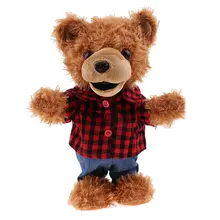 Electronic Teddy Bear Plush Doll Singing Dancing Toy Early Learning Educational Toys Birthday Gift for Children Toddler Kids