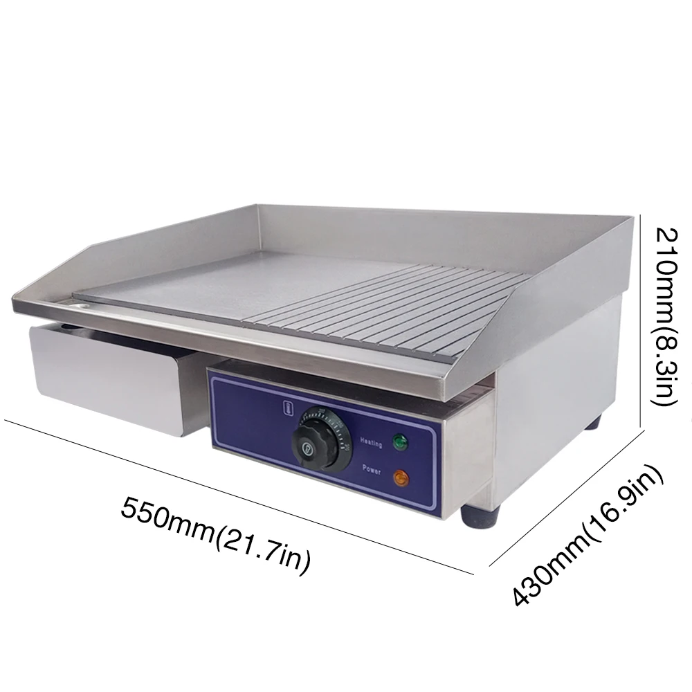 Ресторанное оборудование для продажи Коммерческая электрическая сковорода из нержавеющей стали домашний электрический гриль с термостатом