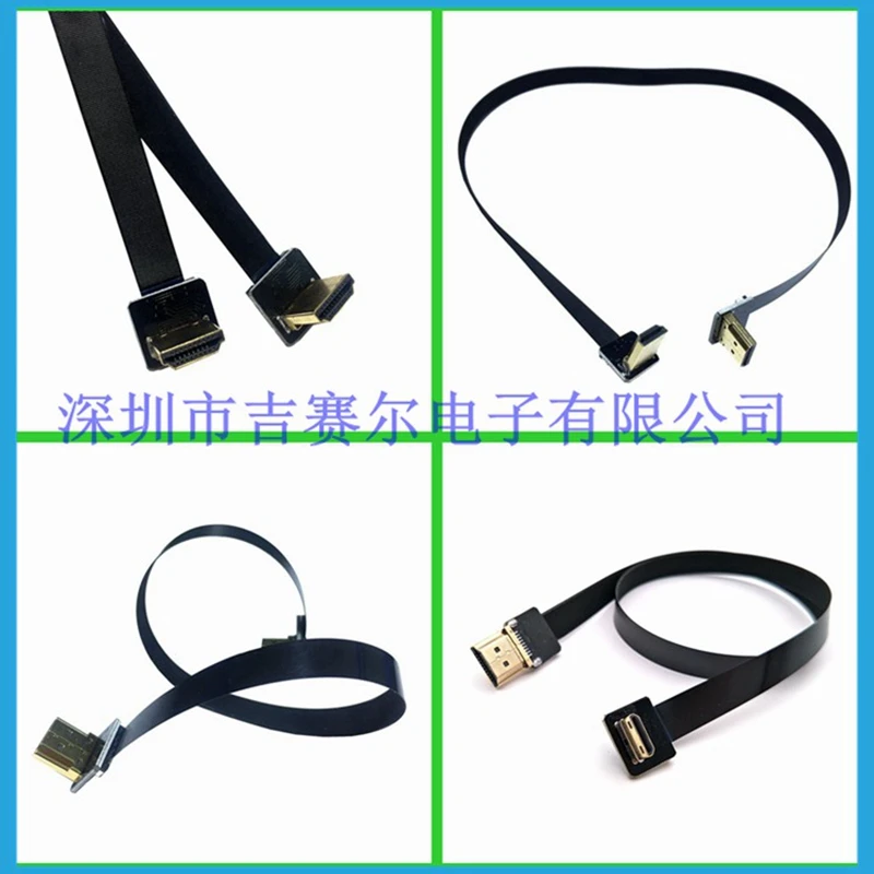 FPV Micro HDMI Mini 90 градусов адаптер 5 см 100 FPC плоский кабель шаг 20 контактный
