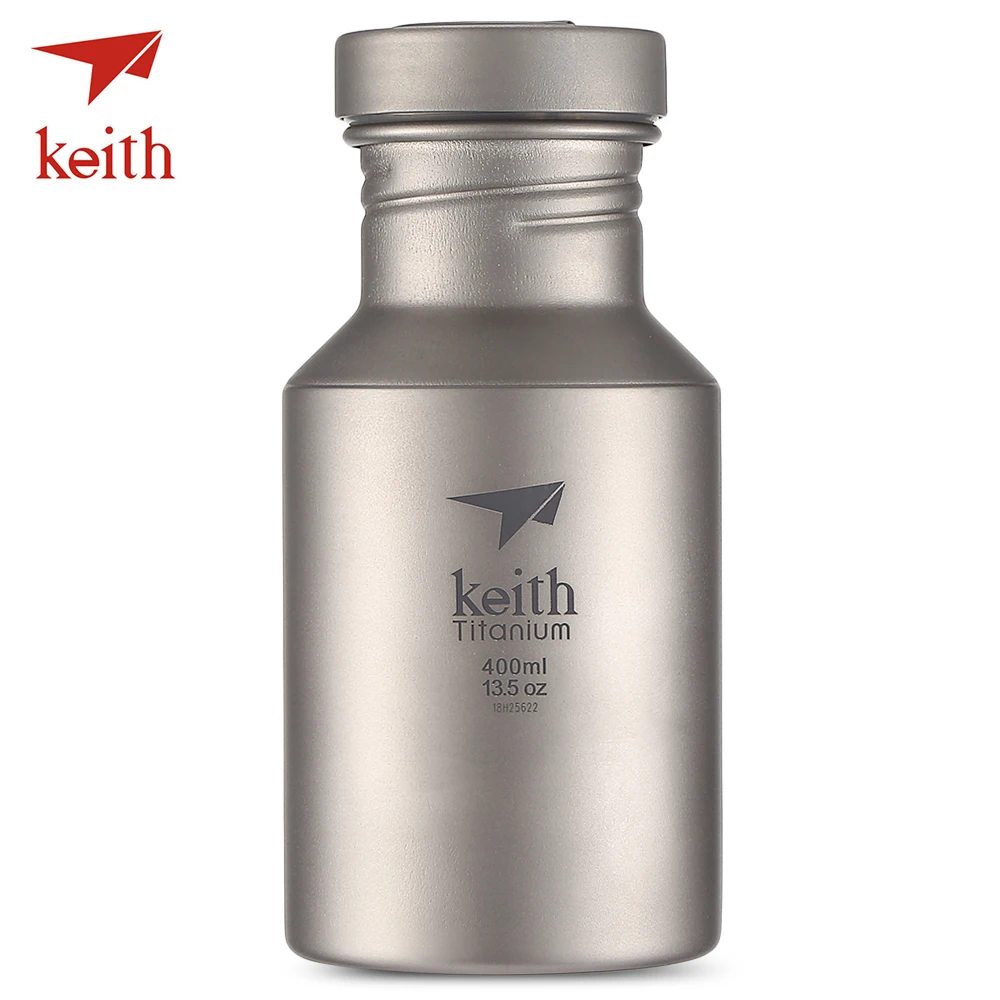 

Keith Outdoor Ultra-Light 400ML Pure Titanium Water Bottle