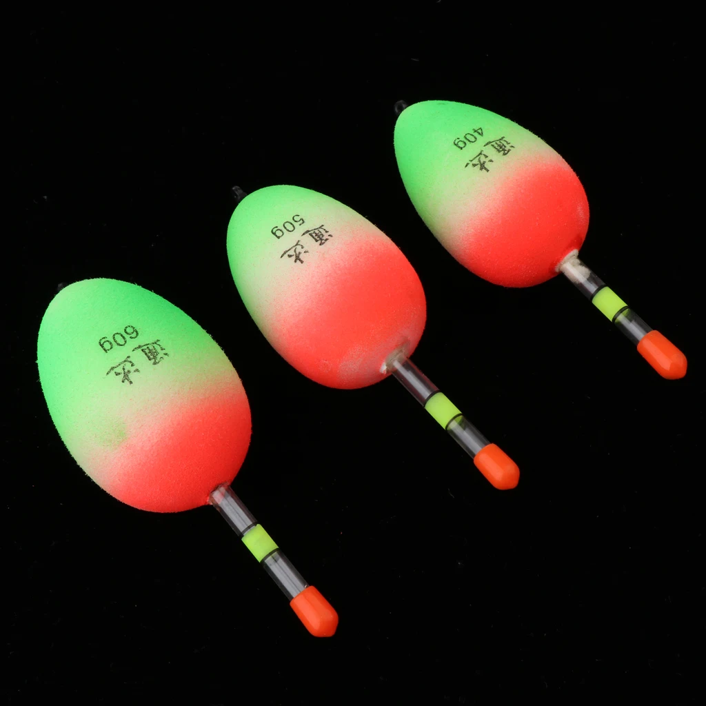 3 قطعة إيفا رغوة يطفو مضيئة الصيد تعويم بوبر البحر روك الصيد 40g/50g/60g 3 قطعة إيفا رغوة يطفو مضيئة الصيد تعويم بوبر البحر روك الصيد 40g/50g/60g