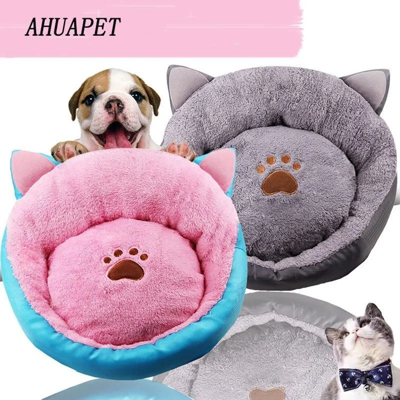 

Lit Chat Legowisko Dog Kennel Bads Bed For Chihuahua Bed Cat Sofa Pet Dog Supplies Soft Fleece Winter Warm Cat Pet Bed Hou