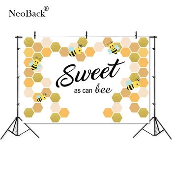

thin vinyl happy birthday sweet bee honeycomb children Photography Studio Backgrounds profession indoor printed photo Backdrop