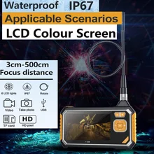 4,3 дюймовый ЖК-цветной экран 1 м 5 м 10 м портативный эндоскоп промышленные домашние Эндоскопы с 6 светодиодами