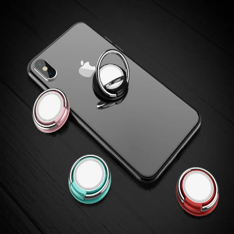 ZUCZUG Luxury 360 Degree Metal Finger Ring Holder For iPhone X 8 7 Samsung S9 S8 Mobile Phone Finger Holder Tablets Holder