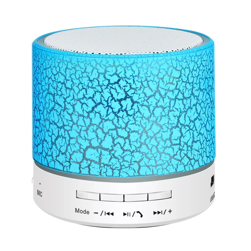 

Portable Mini Bluetooth Audio FM Plug-in Card Loudspeaker Box USB Vehicle Coloured Lights Bluetooth mini led speaker