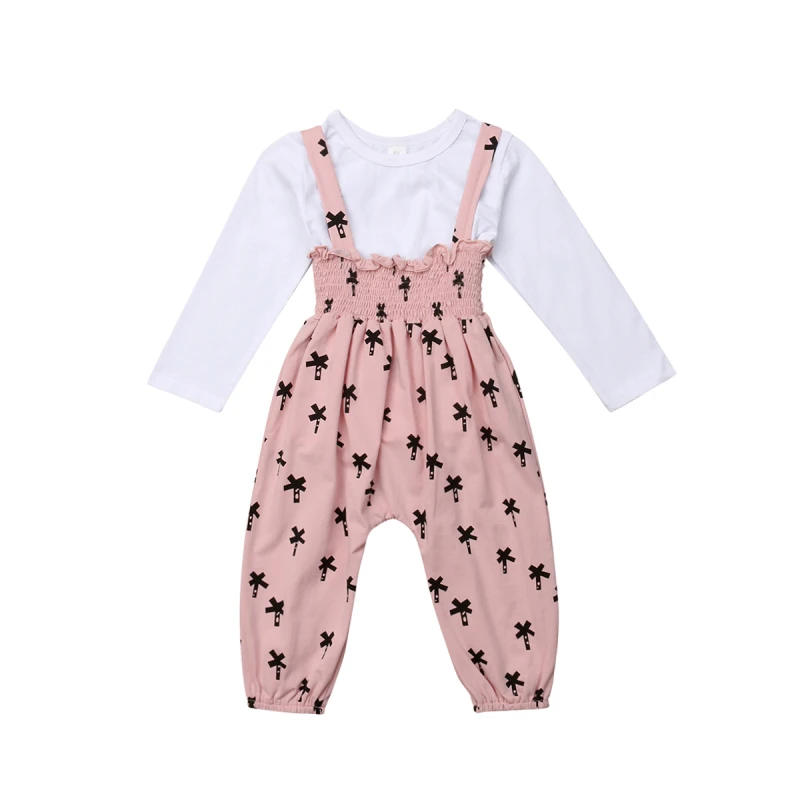 baby girl white overalls