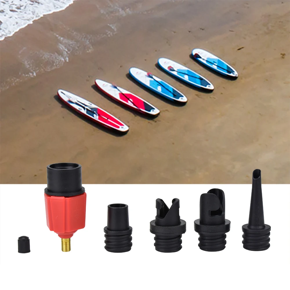 

Inflatable Rowing Boat Air Valve Adaptor Inflatable Bed Pool Row Adapter Board Stand Up Paddle Kayak Surfing Accessory Car Pump