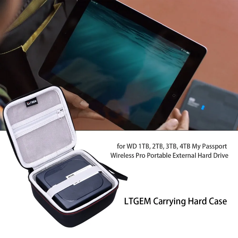 LTGEM чехол для хранения WD 1 ТБ 2 3 4 My Passport Wireless Pro портативный внешний жесткий диск