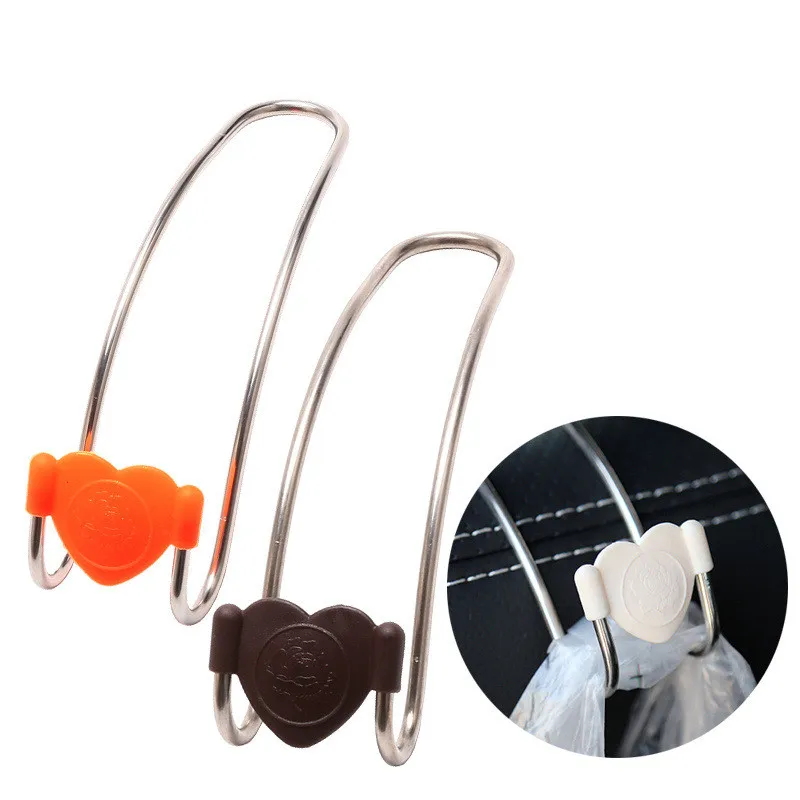 

1pc Metal Clips Car Seat Hook Auto Headrest Hanger Bag Cloth Storage Auto Interior Auto Products Stainless Steel Fixing Frame