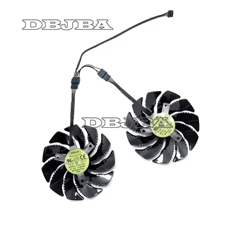 88mm T129215SU Graphics Card Cooling Fan For Gigabyte GeForce GTX 1050 Ti RX 480 470 570 580 GTX 1060 G1 1 pair Gaming Coolers