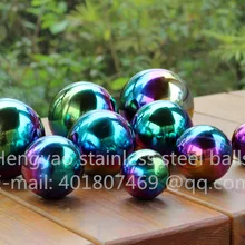 Многоцветный шар диаметром 60 мм 6 см из нержавеющей стали, полый шар, бесшовный, тонкая Сфера, украшение для дома, двора, бассейна, украшения