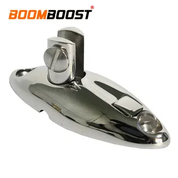 

Silver For Boat Ship Marine Yacht RV Bimini Mount Grade With Rubber 360 Degree Top Swivel 316 Stainless Steel Deck Hinge