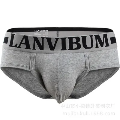 Lanvibum Прохладный Для мужчин нижнее белье хлопковые быстрый сухой пикантные