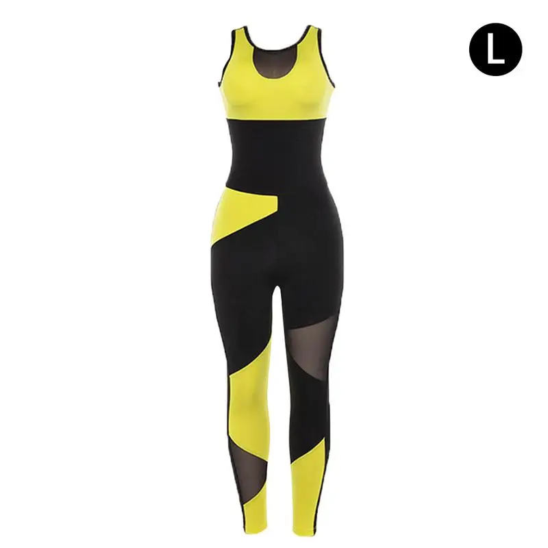 

Women's Yoga Clothing Women Fitness Clothing Workout Leotard Sleeveless Clothes Sexy Backless Fitness Jumpsuit Yoga Set