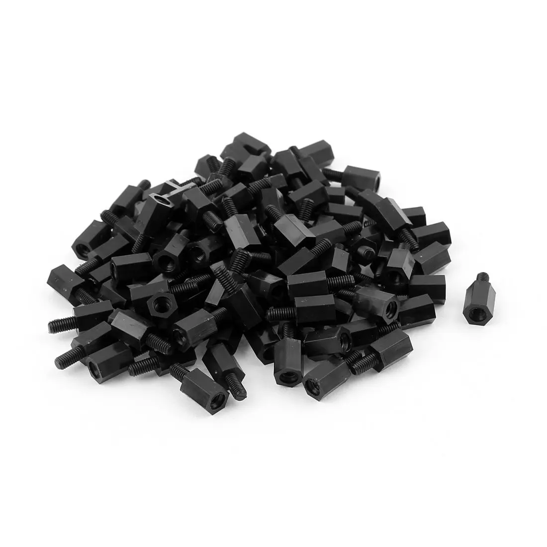 

Hot Sale 100X Hex Standoff Spacer Pillar Screw M3 Thread 8mm+6mm PCB Fixed Nylon