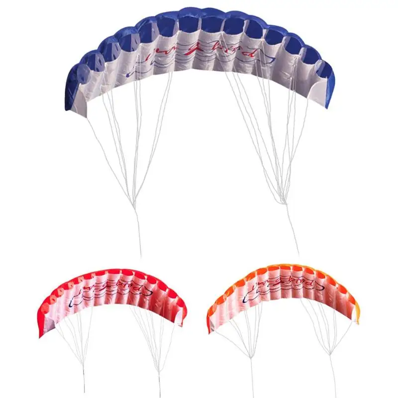 

Kids Parachute Flying Kite with 2 Handle Line Children Dual Line Stunt Parafoil Kite Infant Funny Outdoor Beach Kites Accessorie