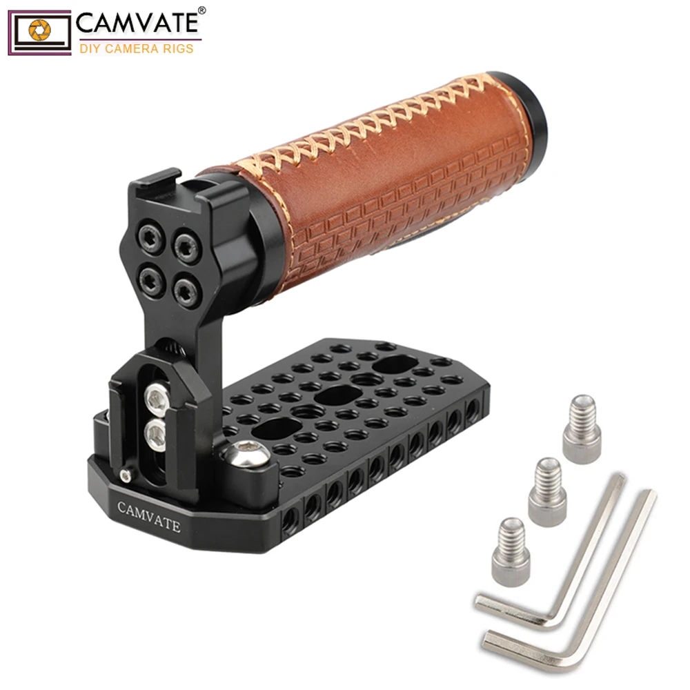 

CAMVATE Handle Grip Top Cheese Plate for BMD (Leather) C1626 camera photography accessories
