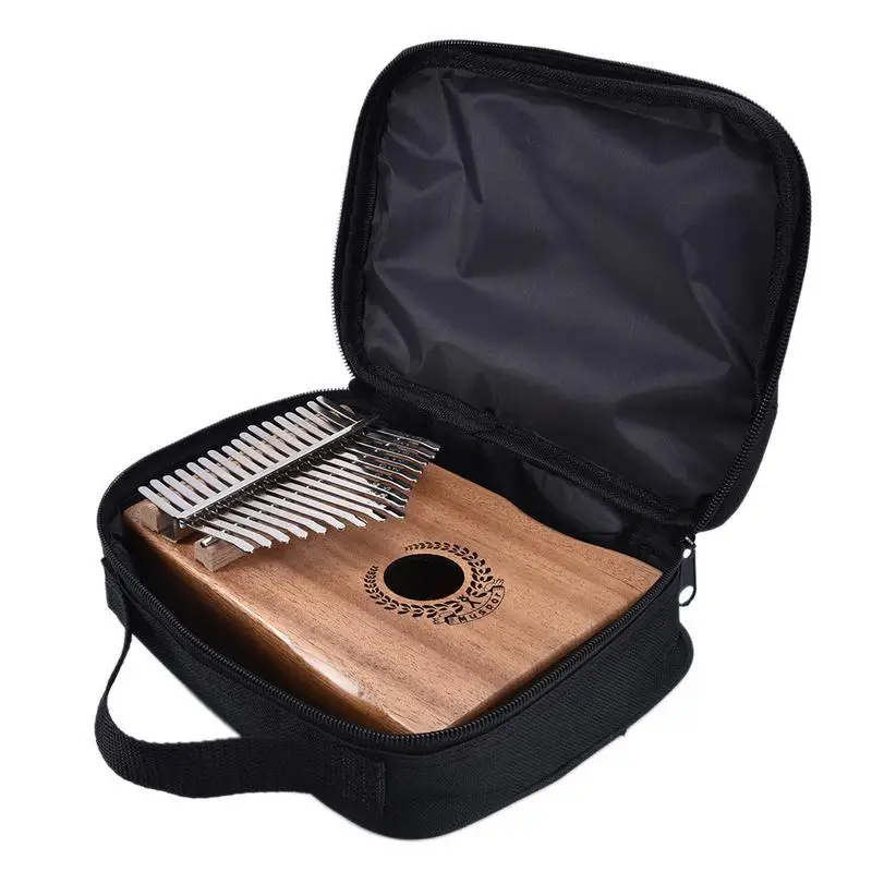 Электрический датчик Kalimba Mbira с 17 клавишами из красного дерева для большого