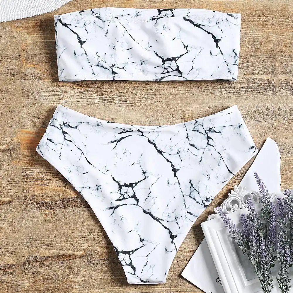 marble bikini zaful